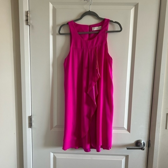 Amanda Uprichard Dresses & Skirts - - AMANDA Uprichard 100% Silk Mini Dress Ruffle Front Sleeveless Size Small…